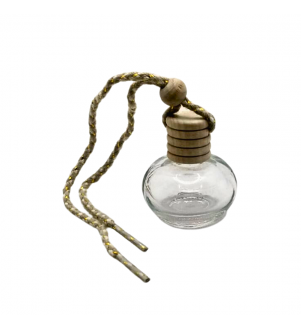 Car Aromatizer Diffuser Bottle(round- shape, transparent-10ml)